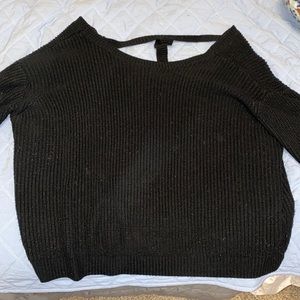 Main strip black sweater